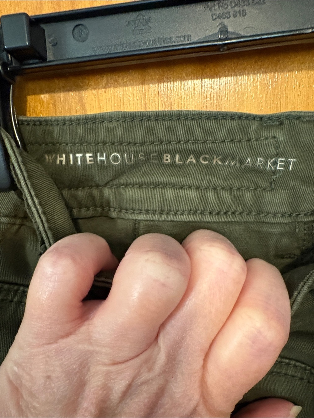 White House Black Market Olive Green Straight Leg Pants - Picture 4 of 11